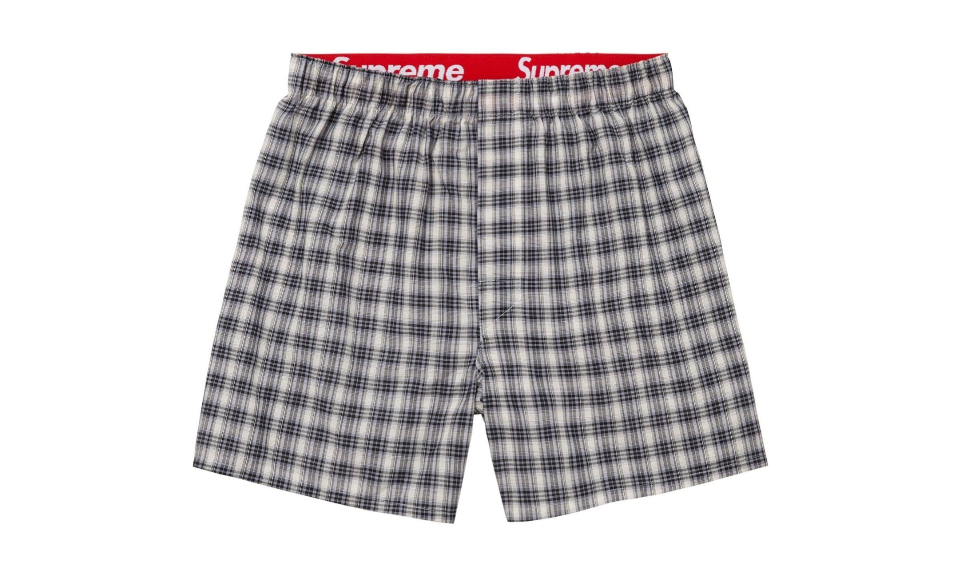 Supreme Hanes Plaid Boxers (4 sztuki) | OVERCEZ