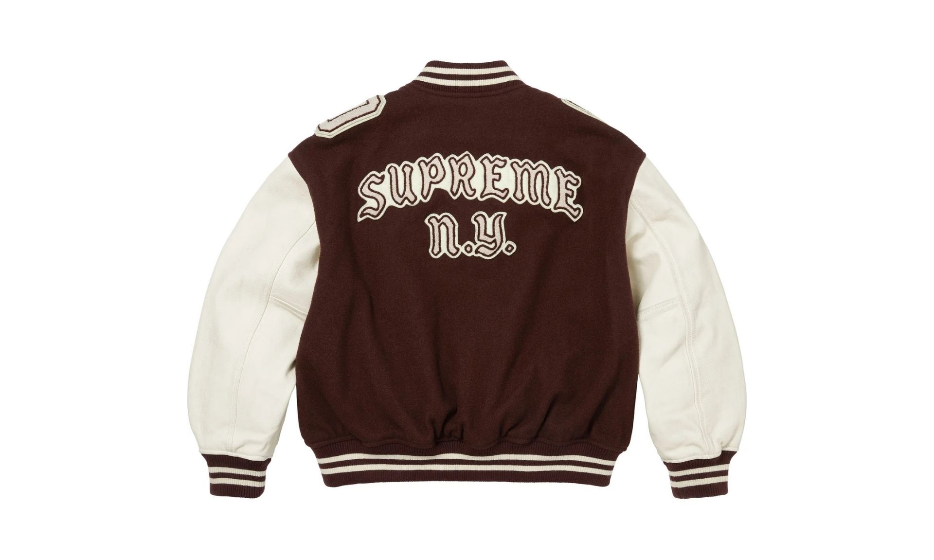 Supreme Captains Varsity Jacket Brown