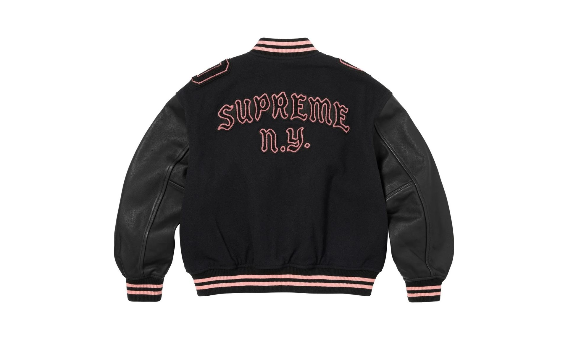 Supreme Captains Varsity Jacket Black
