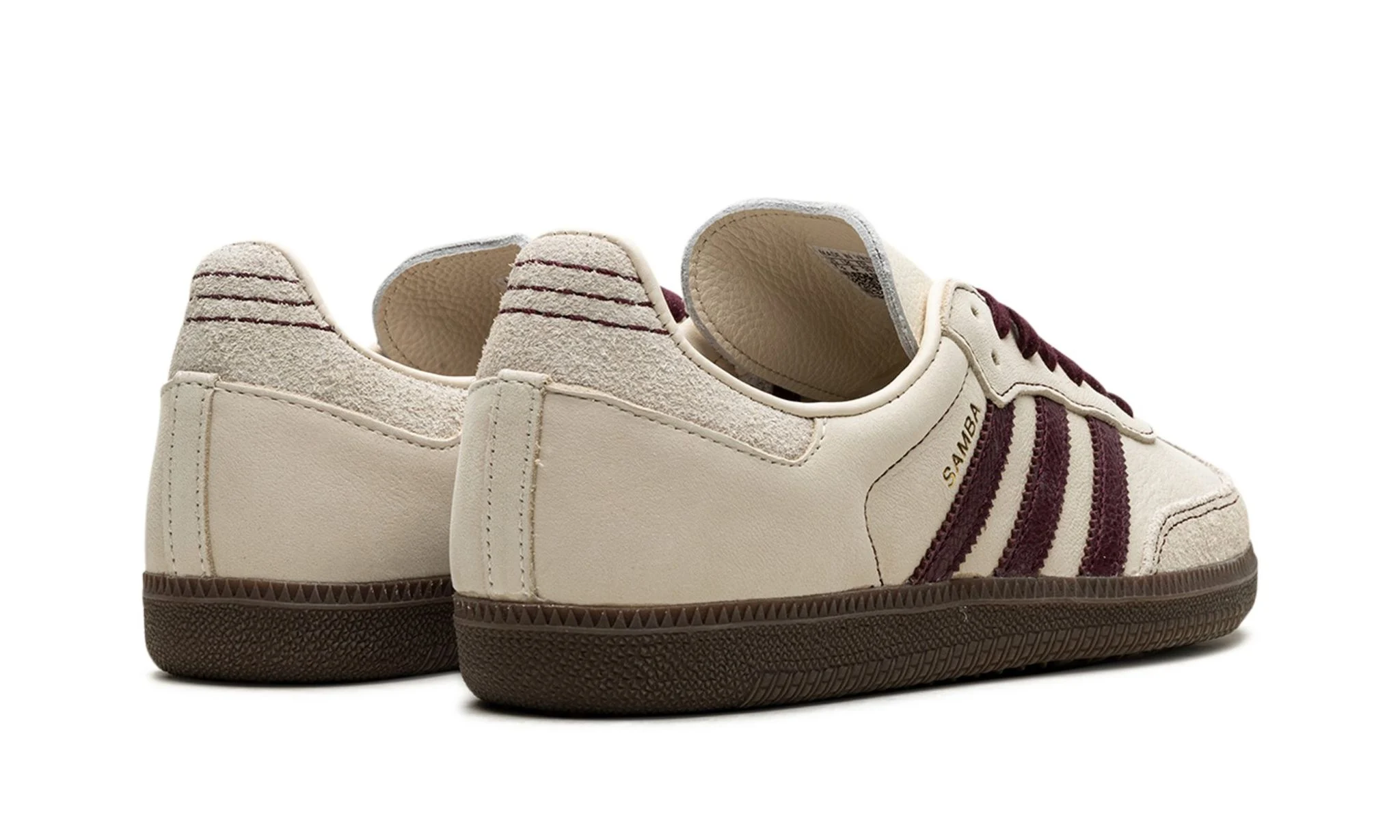 Adidas Samba OG Wonder White Maroon (W) | OVERCEZ