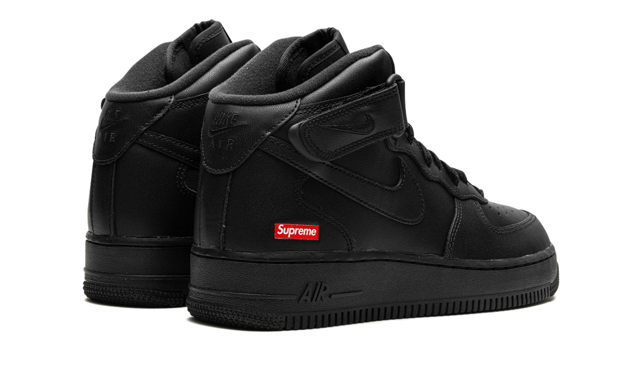 Nike Air Force 1 Mid Supreme Black | OVERCEZ