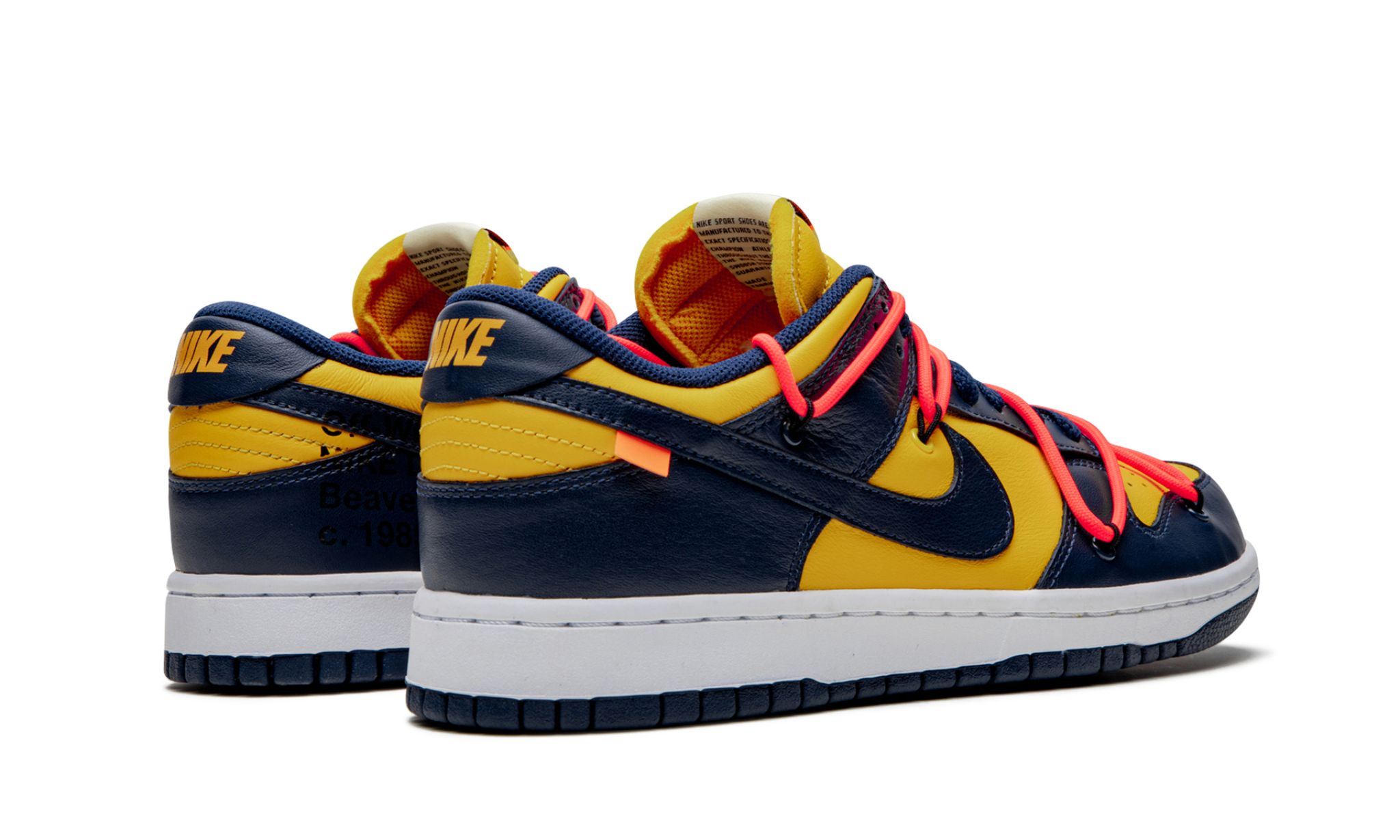 Nike Dunk Low Off-White University Gold Midnight Navy | OVERCEZ