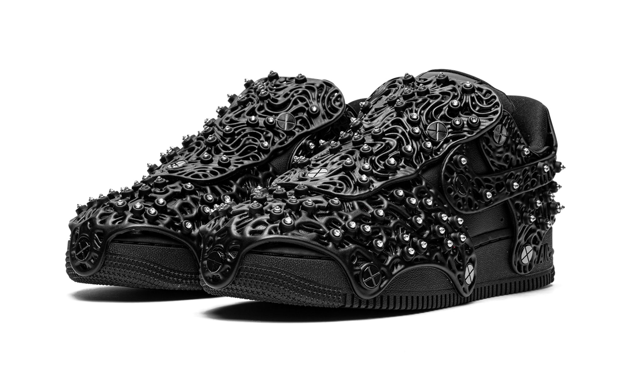 Nike Air Force 1 Low Swarovski Triple Black (W) | OVERCEZ