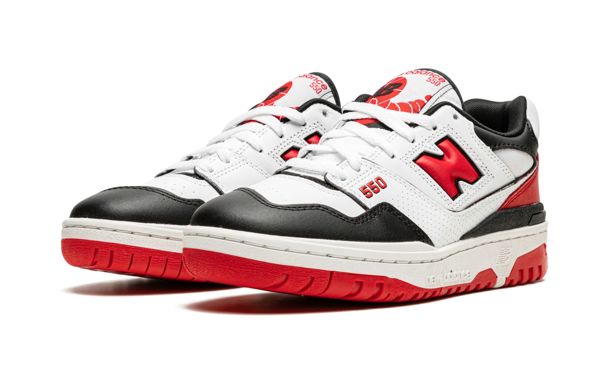 New Balance 550 White Red | OVERCEZ