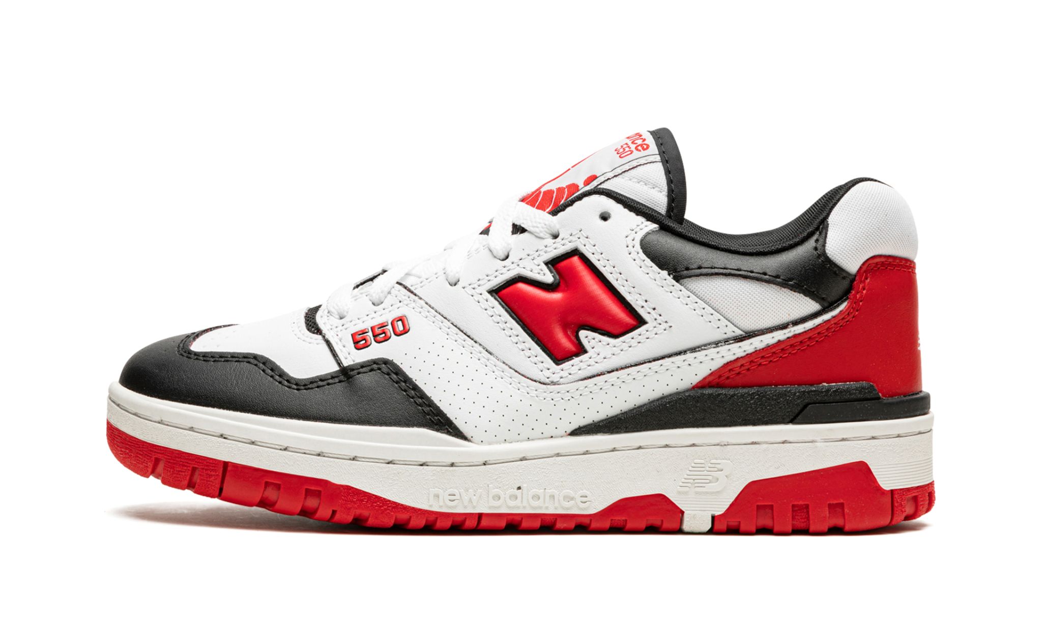 New Balance 550 White Red | OVERCEZ