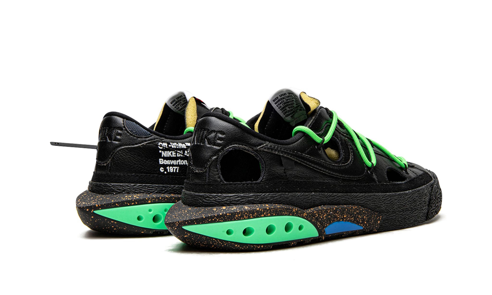 Nike Blazer Low Off-White Black Electro Green | OVERCEZ