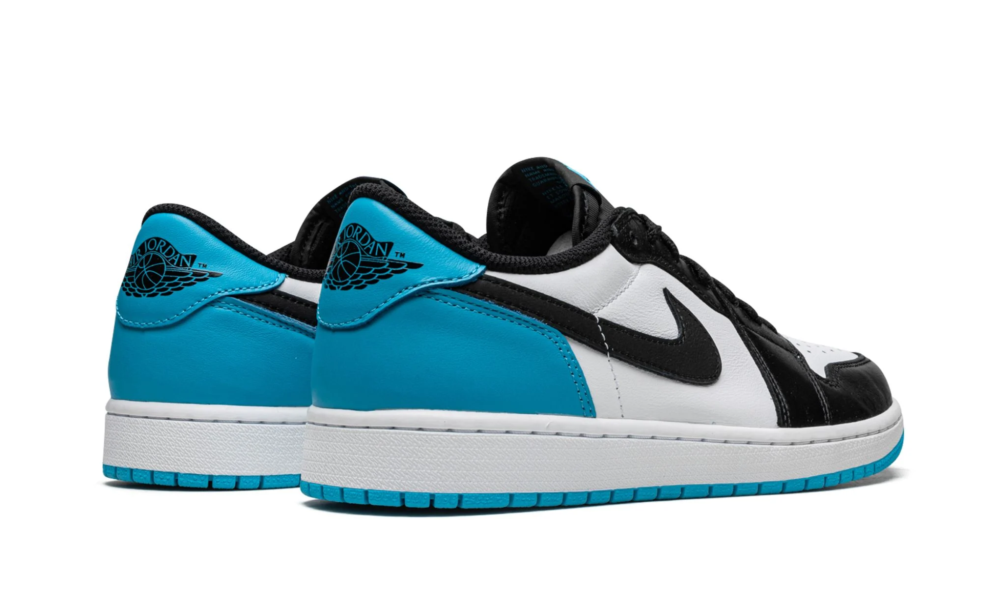Air Jordan 1 Low Black Dark Powder Blue | OVERCEZ