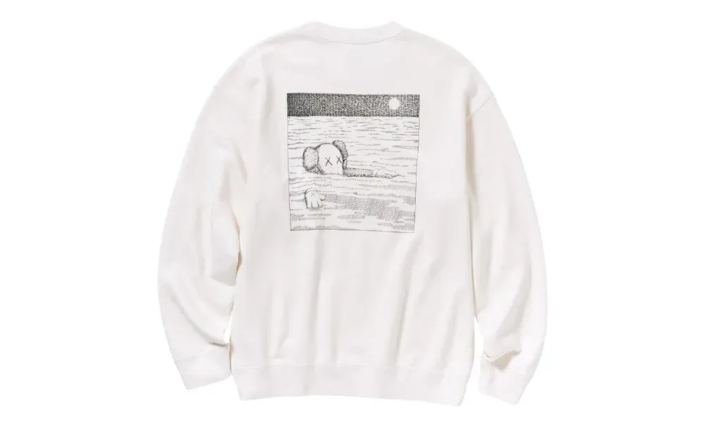 KAWS x Uniqlo Longsleeve Sweatshirt Off White BFF