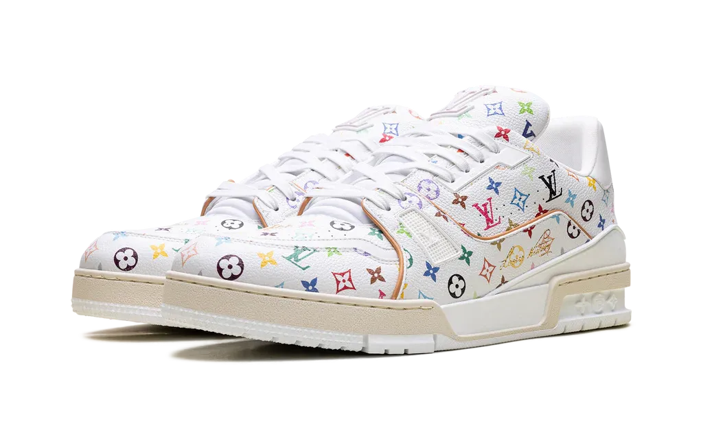Louis Vuitton LV Trainer Takashi Murakami White | OVERCEZ