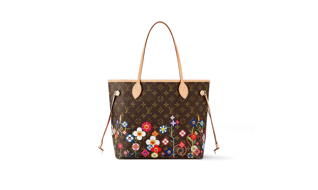 Louis Vuitton x Takashi Murakami Neverfull MM Superflat Monogram