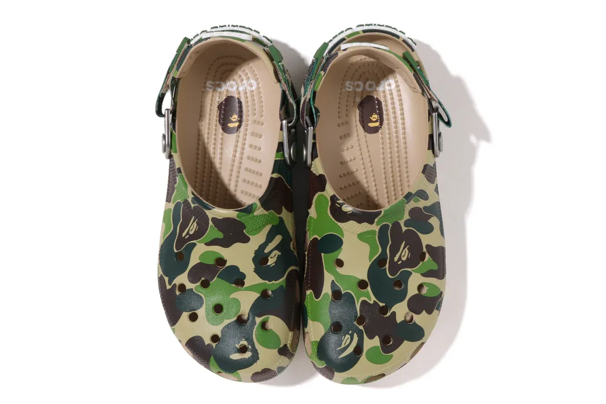 Crocs Classic Clog A Bathing Ape ABC Camo Green | OVERCEZ