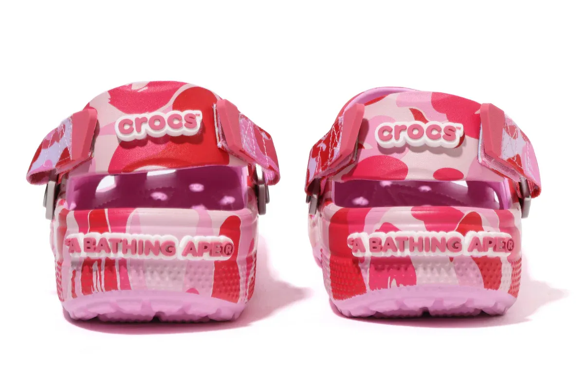 Crocs Classic Clog A Bathing Ape ABC Camo Pink | OVERCEZ