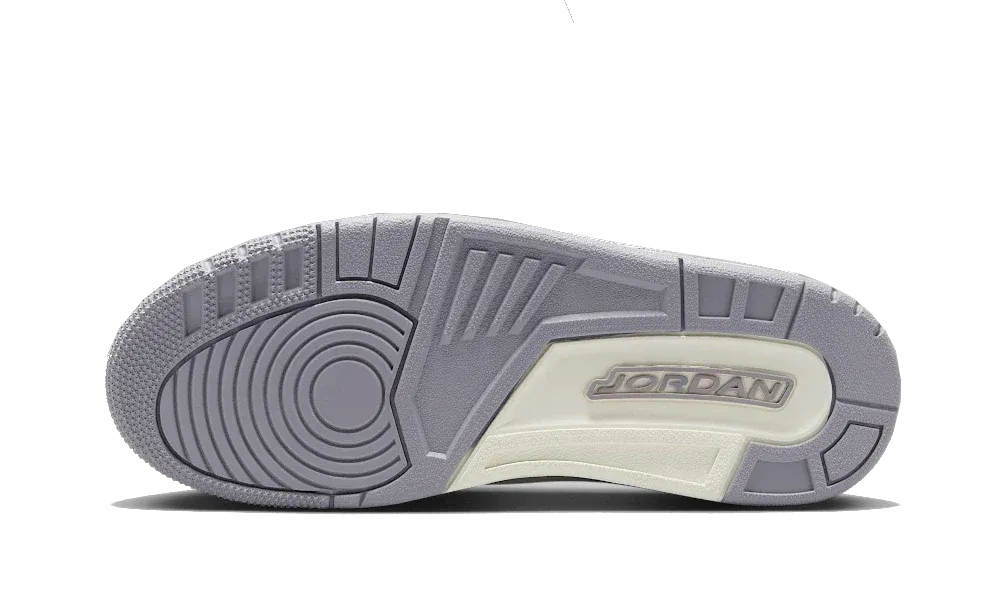 Air Jordan 3 Retro Sail Cement Grey (W) | OVERCEZ