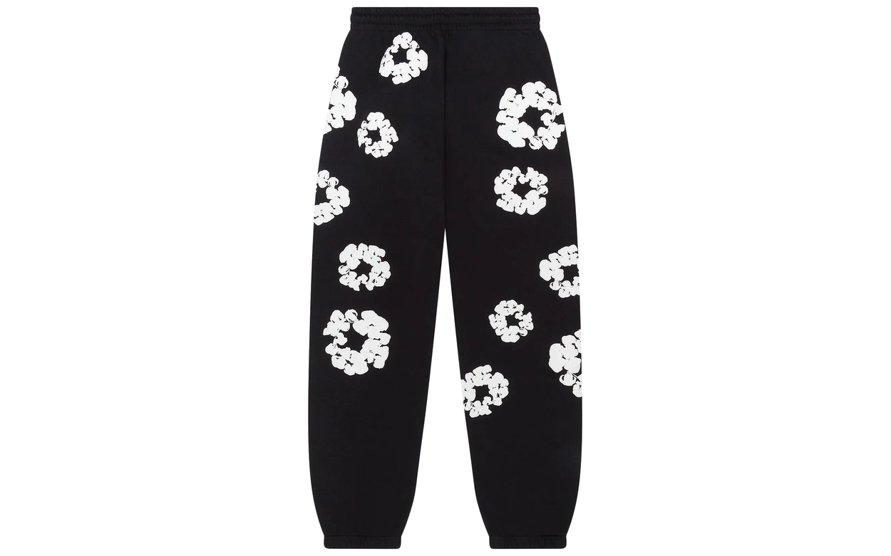 Denim Tears The Cotton Wreath Sweatpants Black