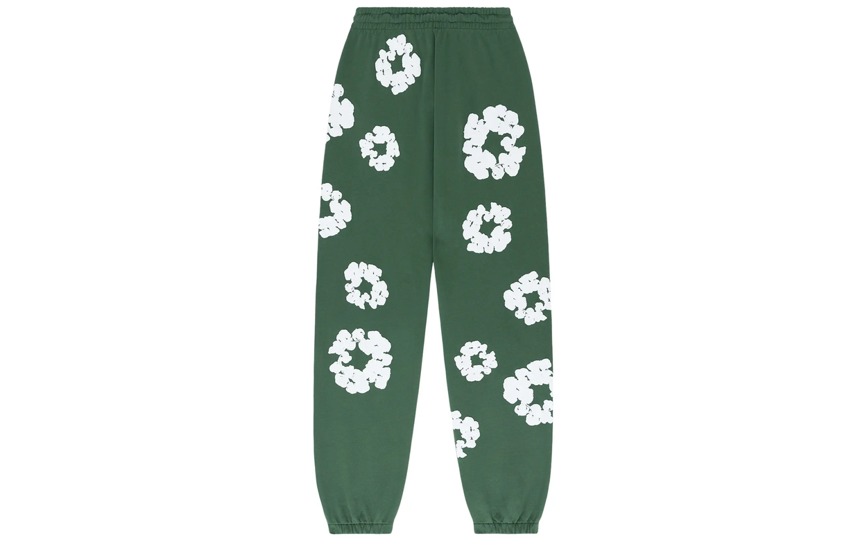 Denim Tears The Cotton Wreath Sweatpants Green | OVERCEZ