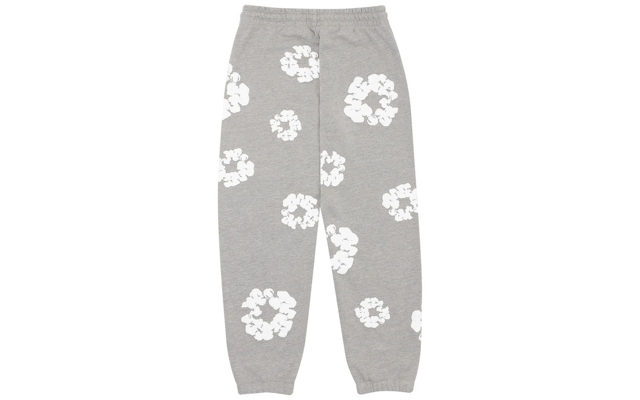 Denim Tears The Cotton Wreath Sweatpants Grey | OVERCEZ