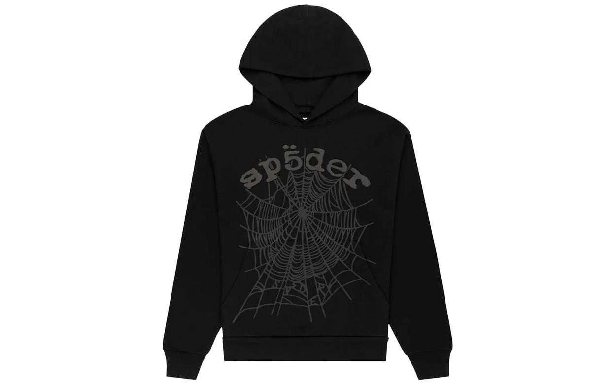 Sp5der Phantom Web Hoodie Black | OVERCEZ