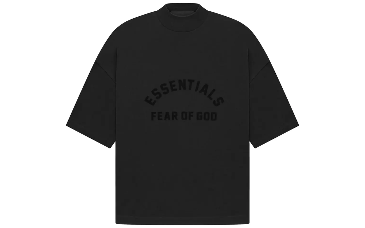 Fear of God Essentials Arch Logo Tee Jet Black