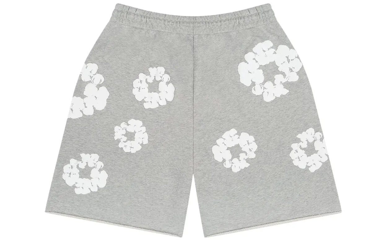 Denim Tears The Cotton Wreath Shorts Grey