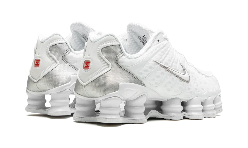 Nike Shox TL White Metallic Silver Max Orange (W) | OVERCEZ