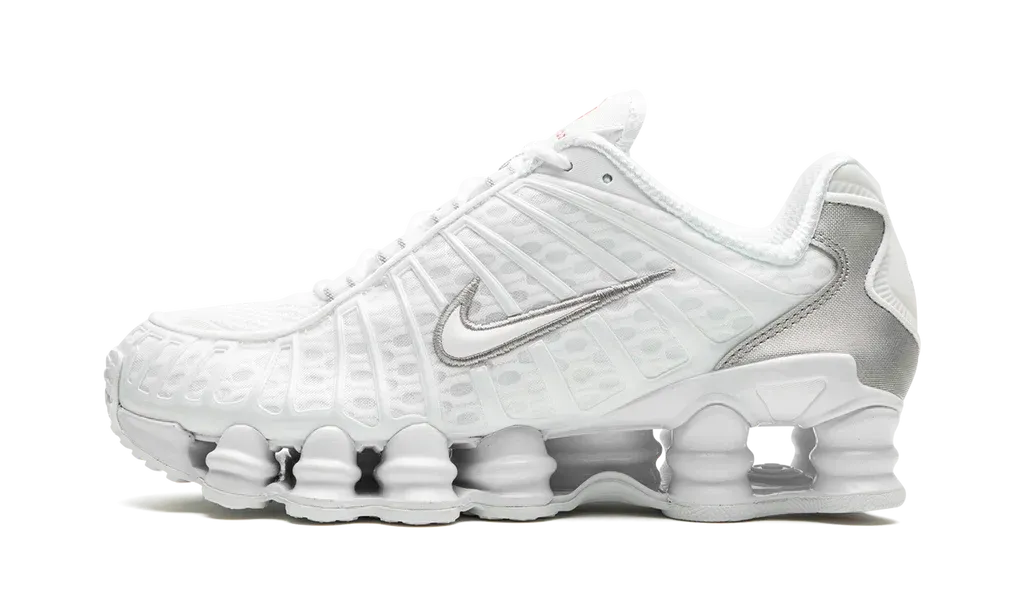 Nike Shox TL White Metallic Silver Max Orange (W) | OVERCEZ