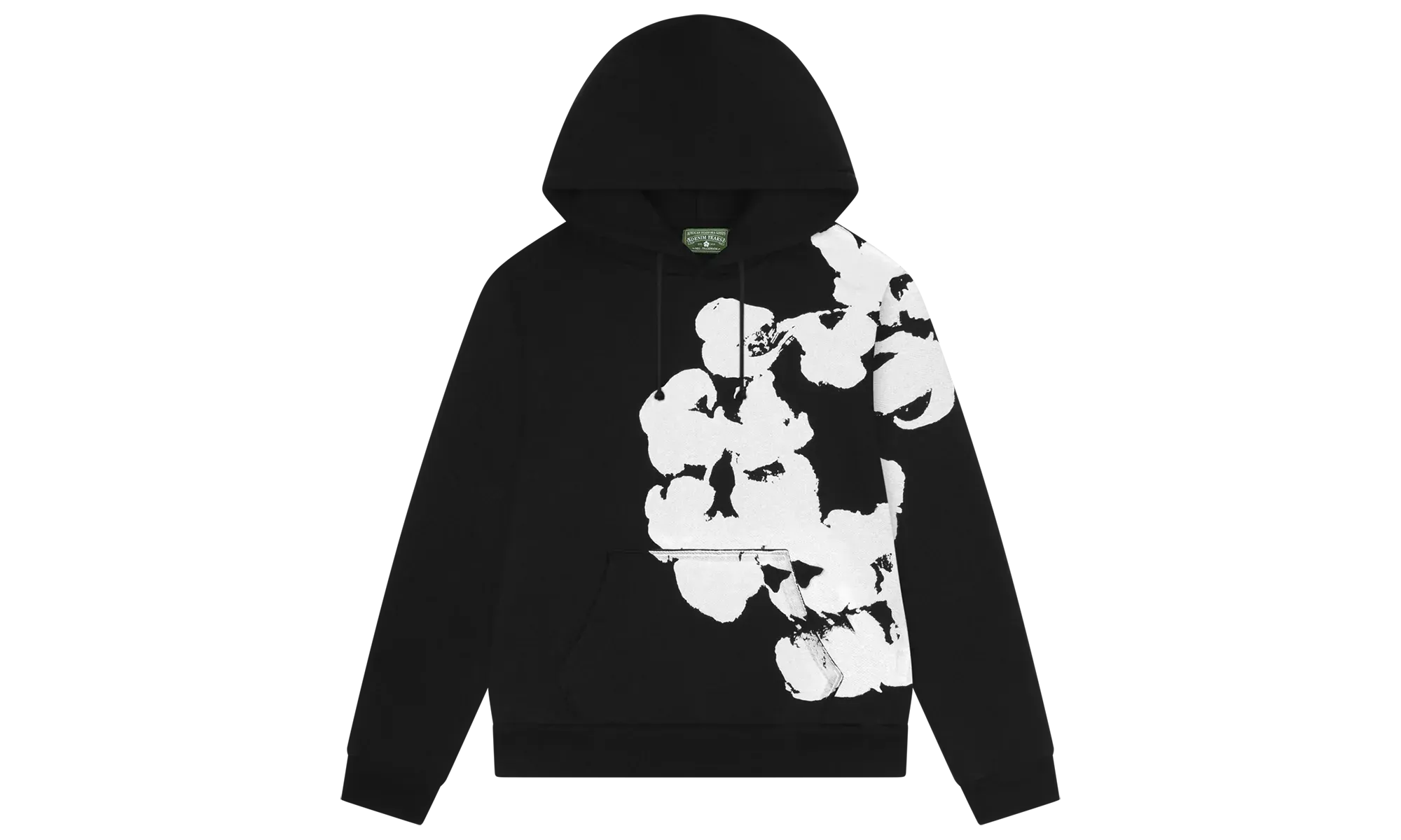Denim Tears Big Cotton Wreath Sweatshirt Black | OVERCEZ