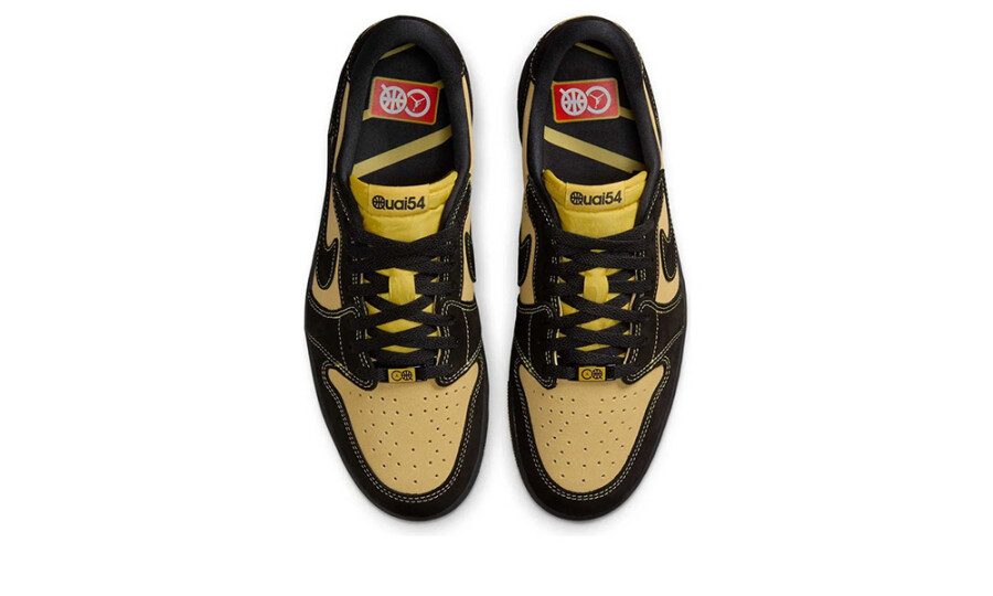 Air Jordan 1 Retro Low OG Quai 54 Black Tour Yellow Red | OVERCEZ