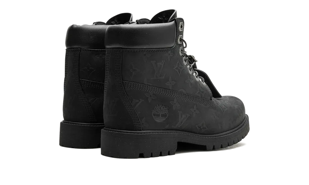 Louis Vuitton Timberland 6" Ankle Boot Black Monogram | OVERCEZ
