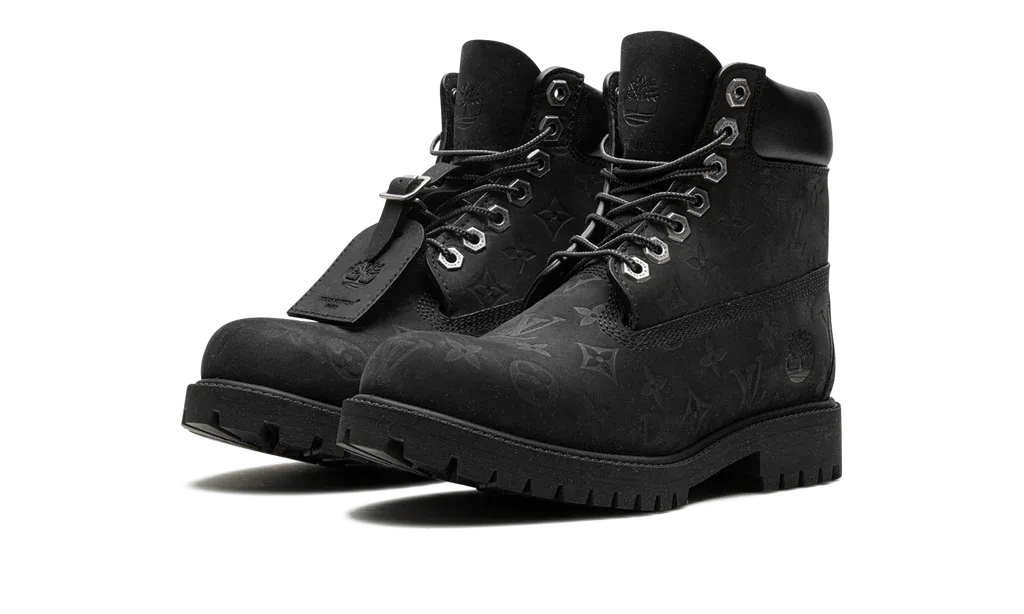 Louis Vuitton Timberland 6" Ankle Boot Black Monogram | OVERCEZ