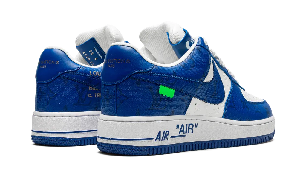Louis Vuitton Nike Air Force 1 Low By Virgil Abloh White Royal | OVERCEZ