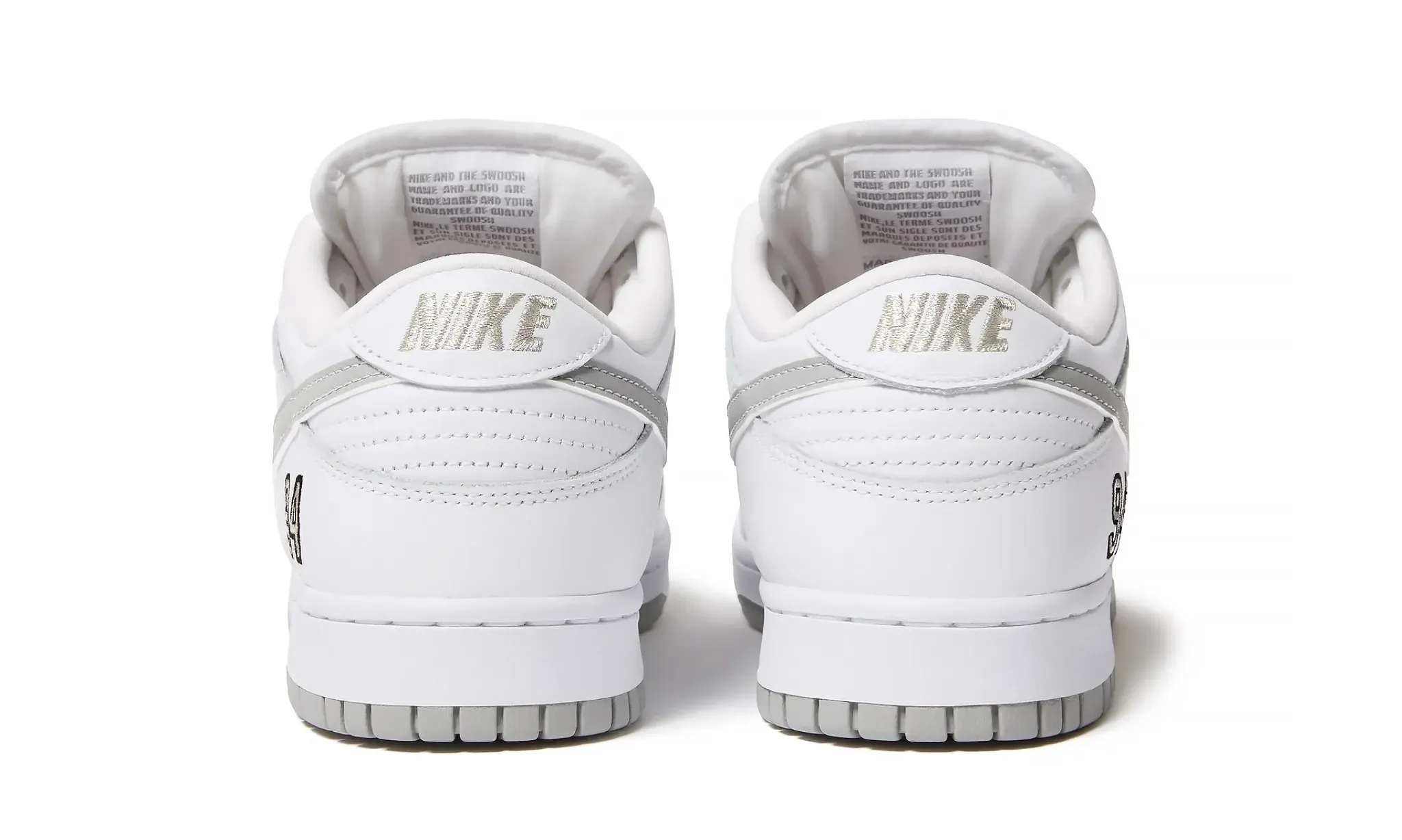 Nike SB Dunk Low Supreme 94 White Metallic Silver | OVERCEZ
