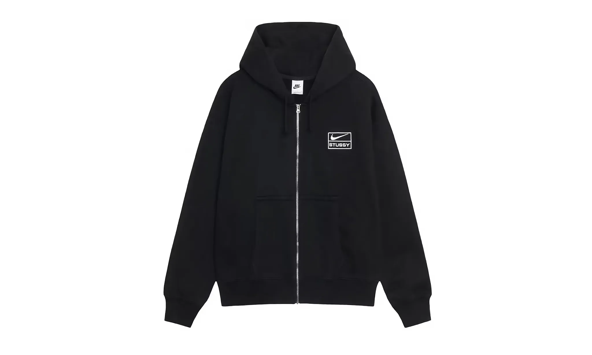 Nike x Stussy Fleece Zip Hoodie Black