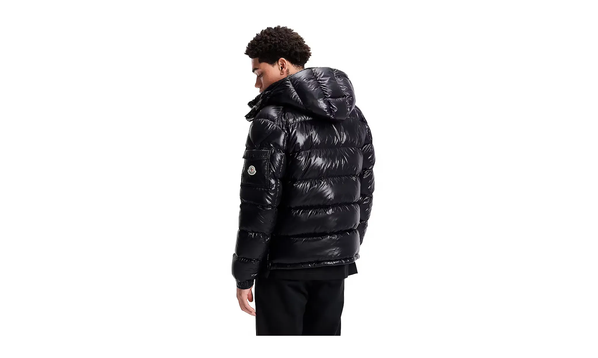 Moncler Maya Short Down Jacket Black | OVERCEZ