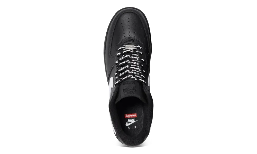 Nike Air Force 1 Low Supreme Black White | OVERCEZ