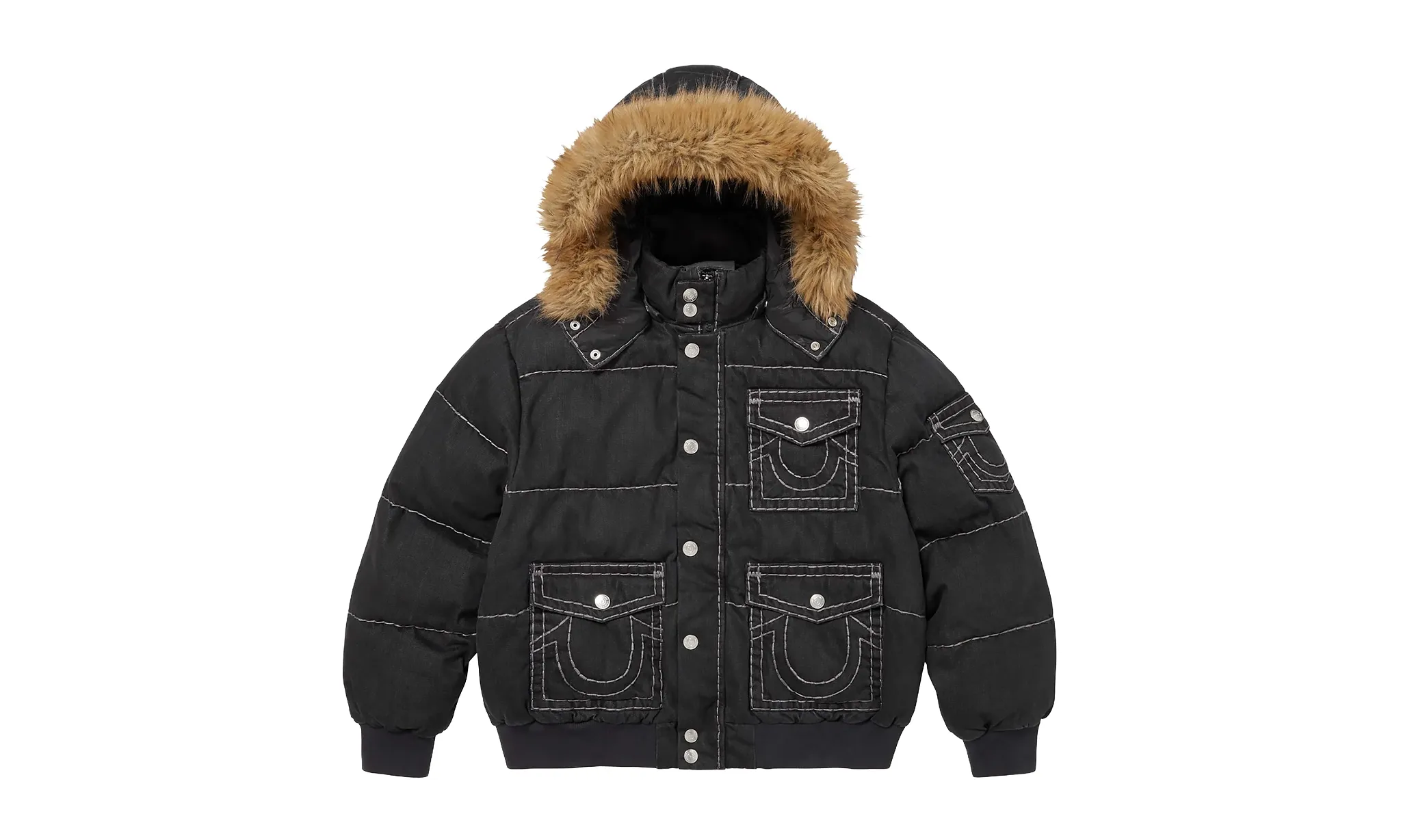 Supreme True Religion Puffer Jacket Black