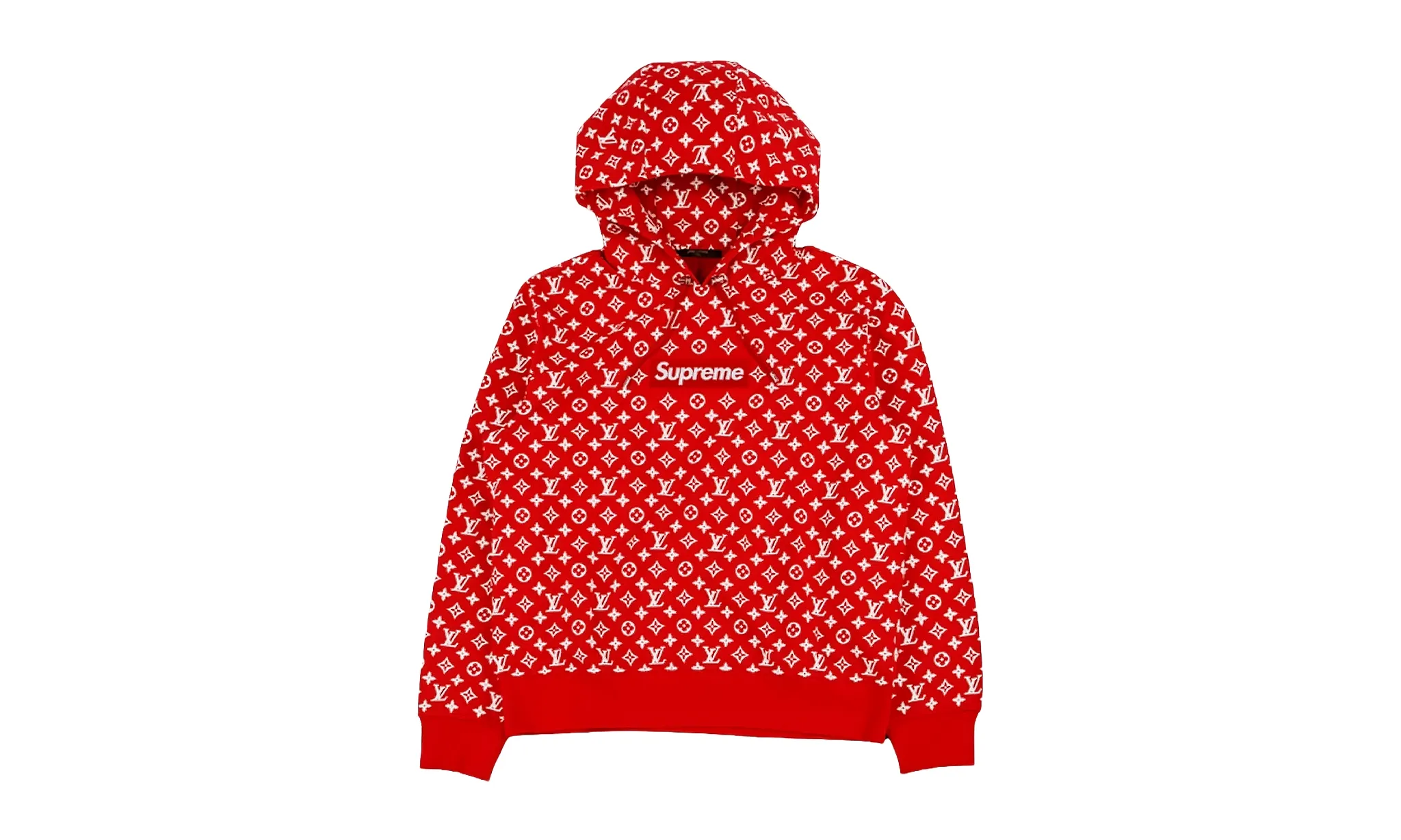 Supreme x Louis Vuitton Box Logo Hooded Sweatshirt Red