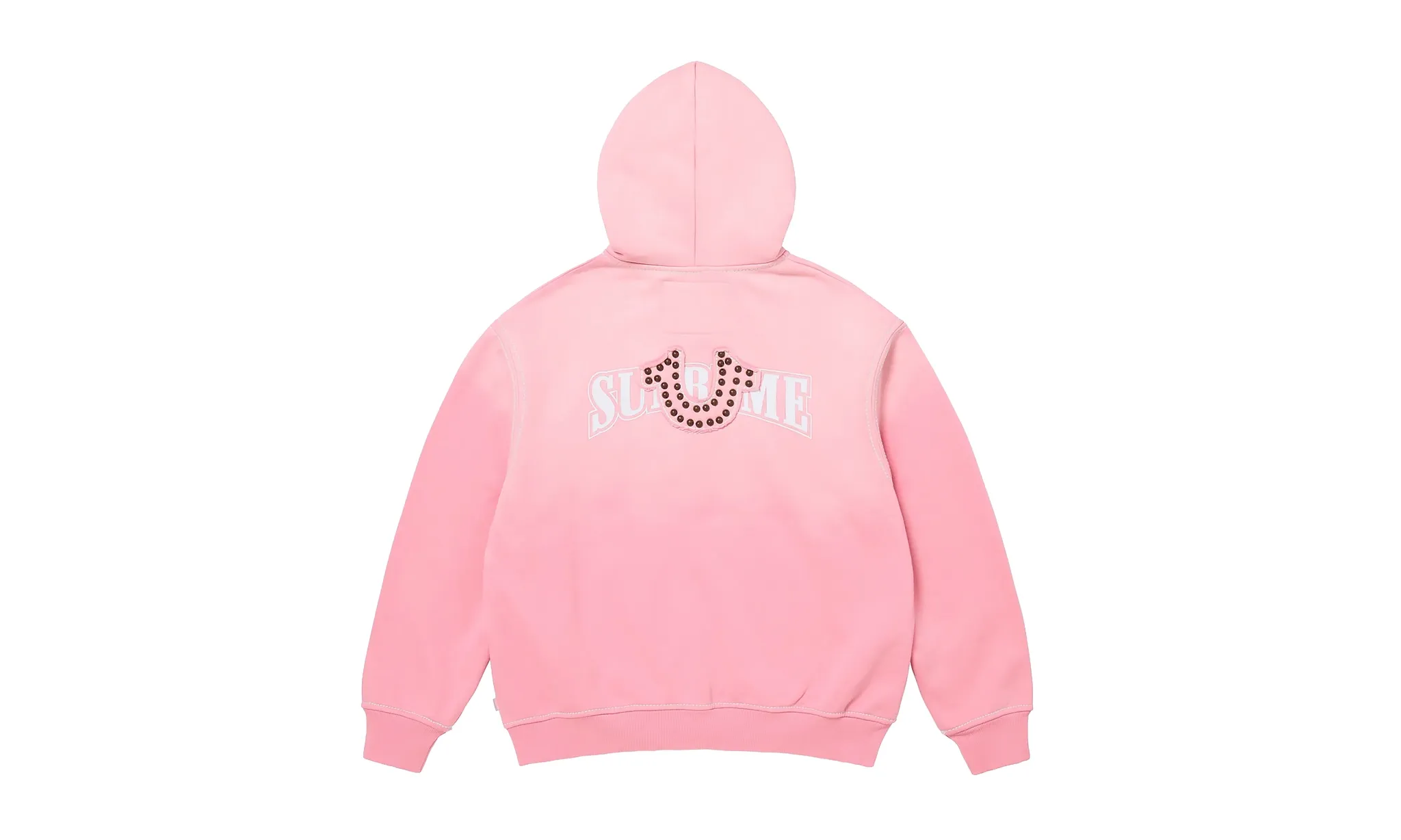 Supreme True Religion Zip Up Hooded Sweatshirt Pink