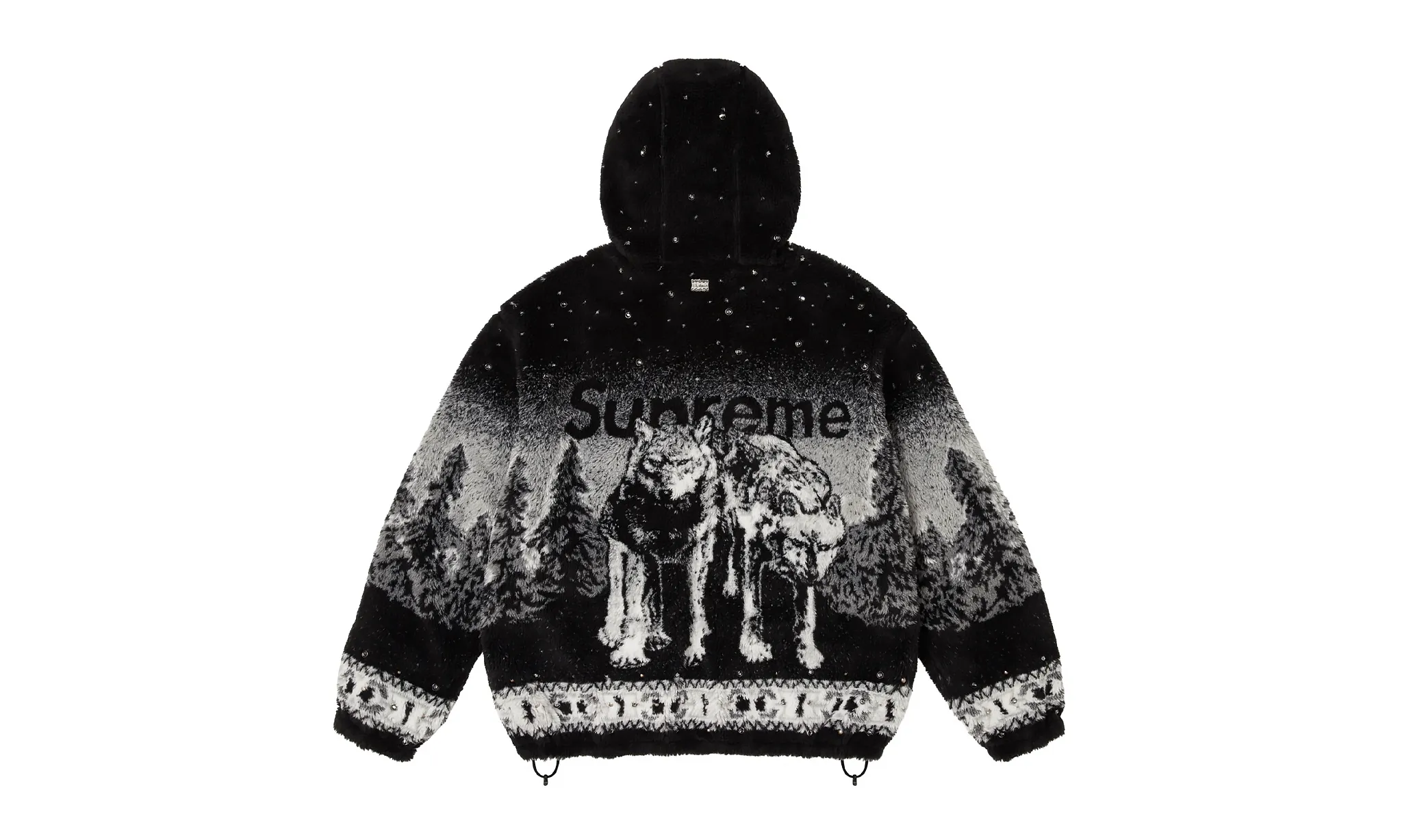 Supreme b.b. Simon Reversible Hooded Fleece Jacket Black | OVERCEZ