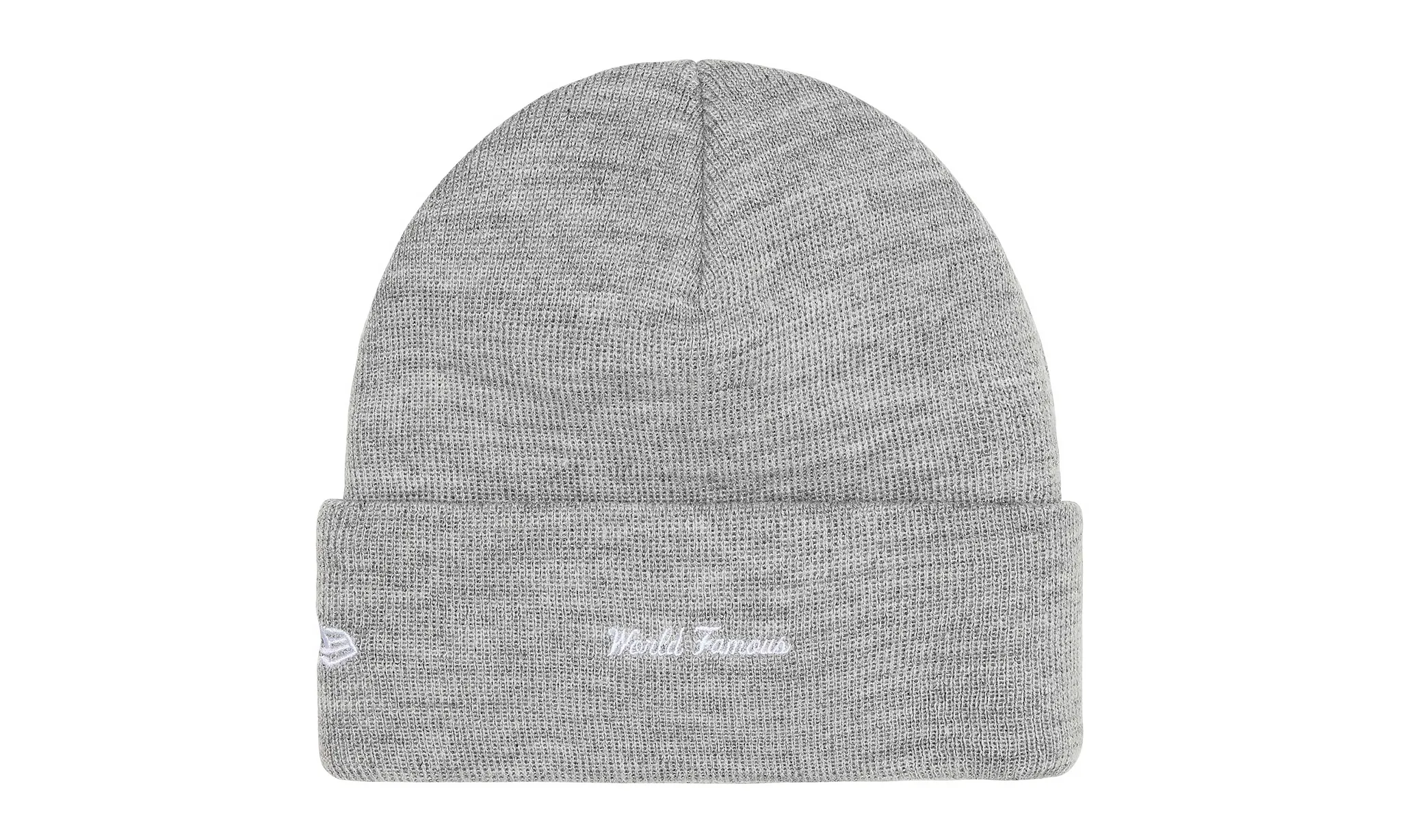 Supreme New Era Box Logo Beanie Heather Grey (FW25)
