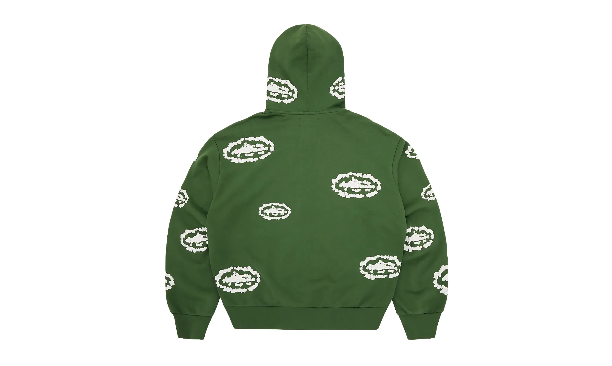 Corteiz x Denim Tears Island Wreath Zip Hoodie Green