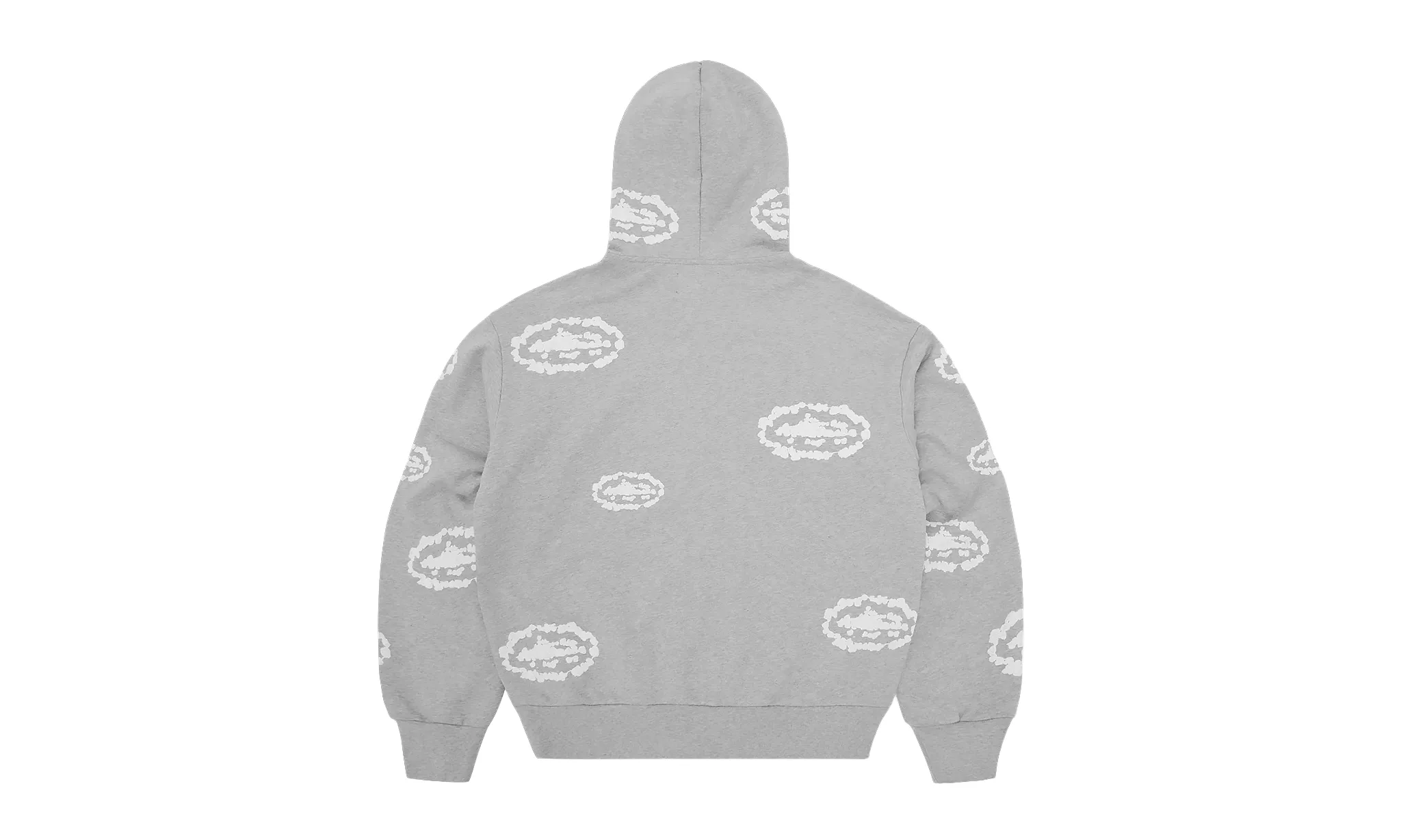 Corteiz x Denim Tears Island Wreath Zip Hoodie Heather Grey