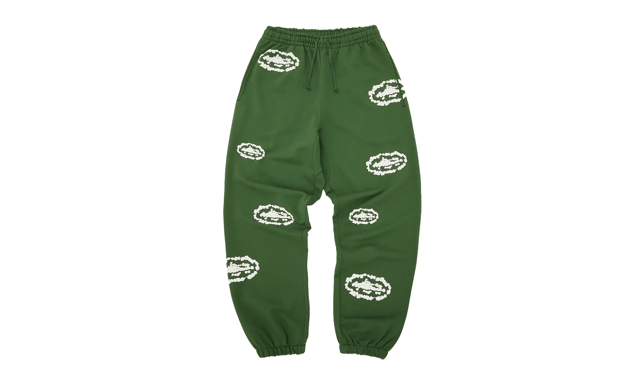 Corteiz x Denim Tears Island Wreath Sweatpant Green