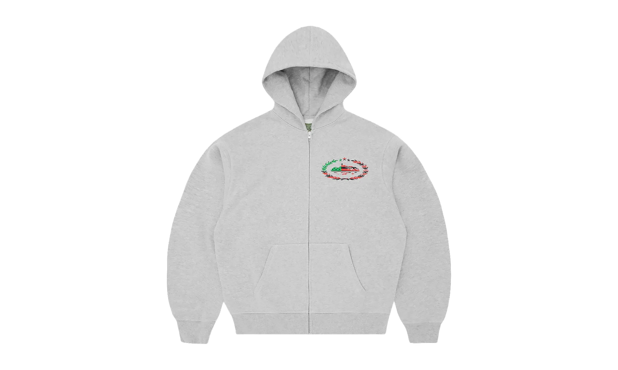 Corteiz x Denim Tears Cortears Royale Zip Hoodie Heather Grey
