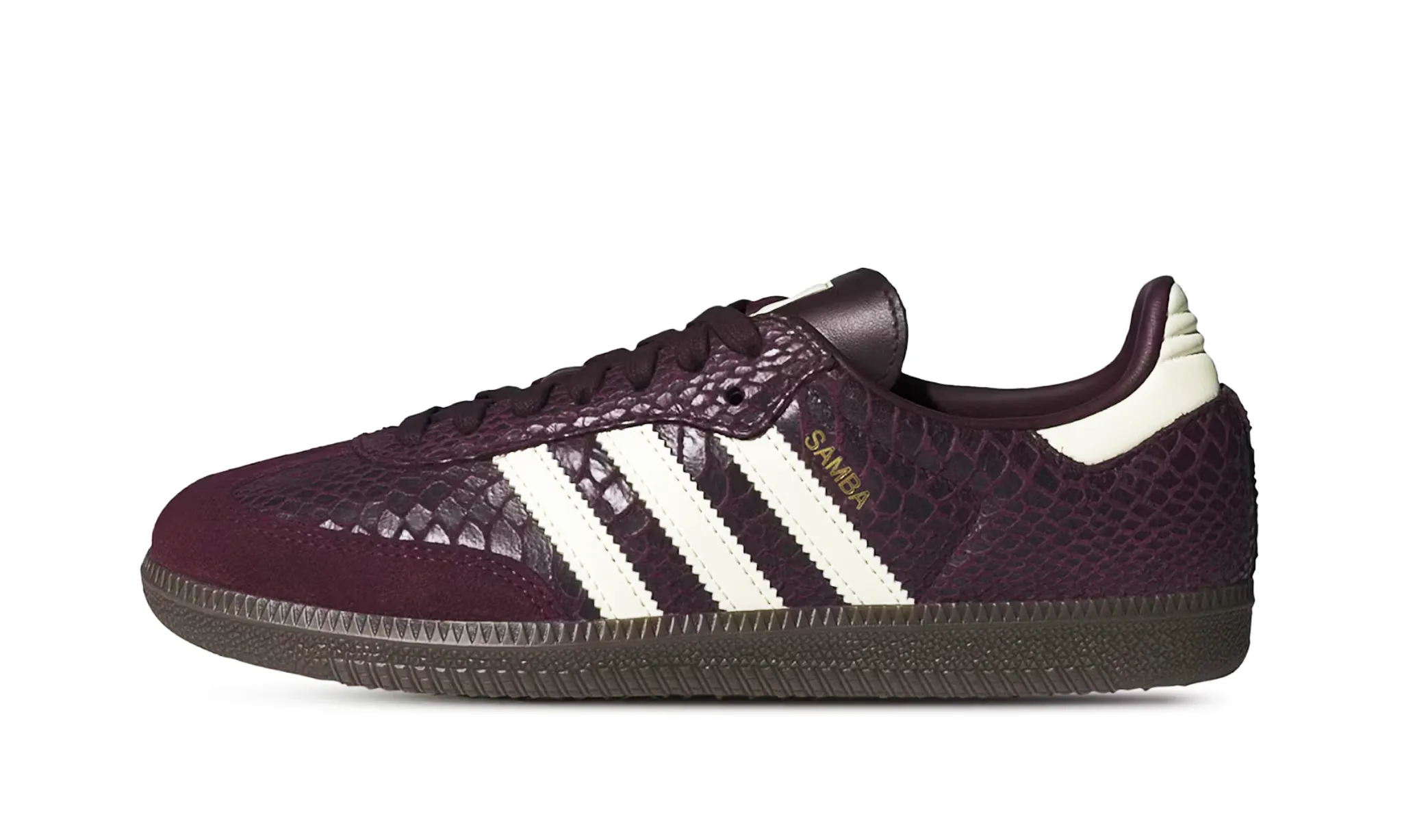Adidas Samba OG Snakeskin Maroon Cream White (W)