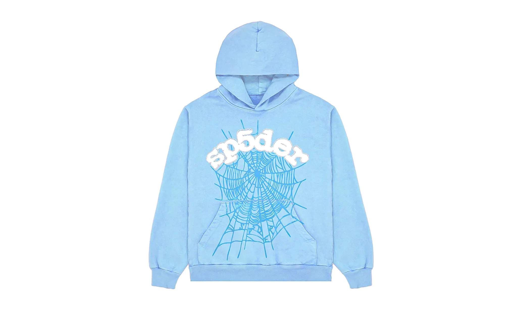 Sp5der Web Hoodie Sky Blue