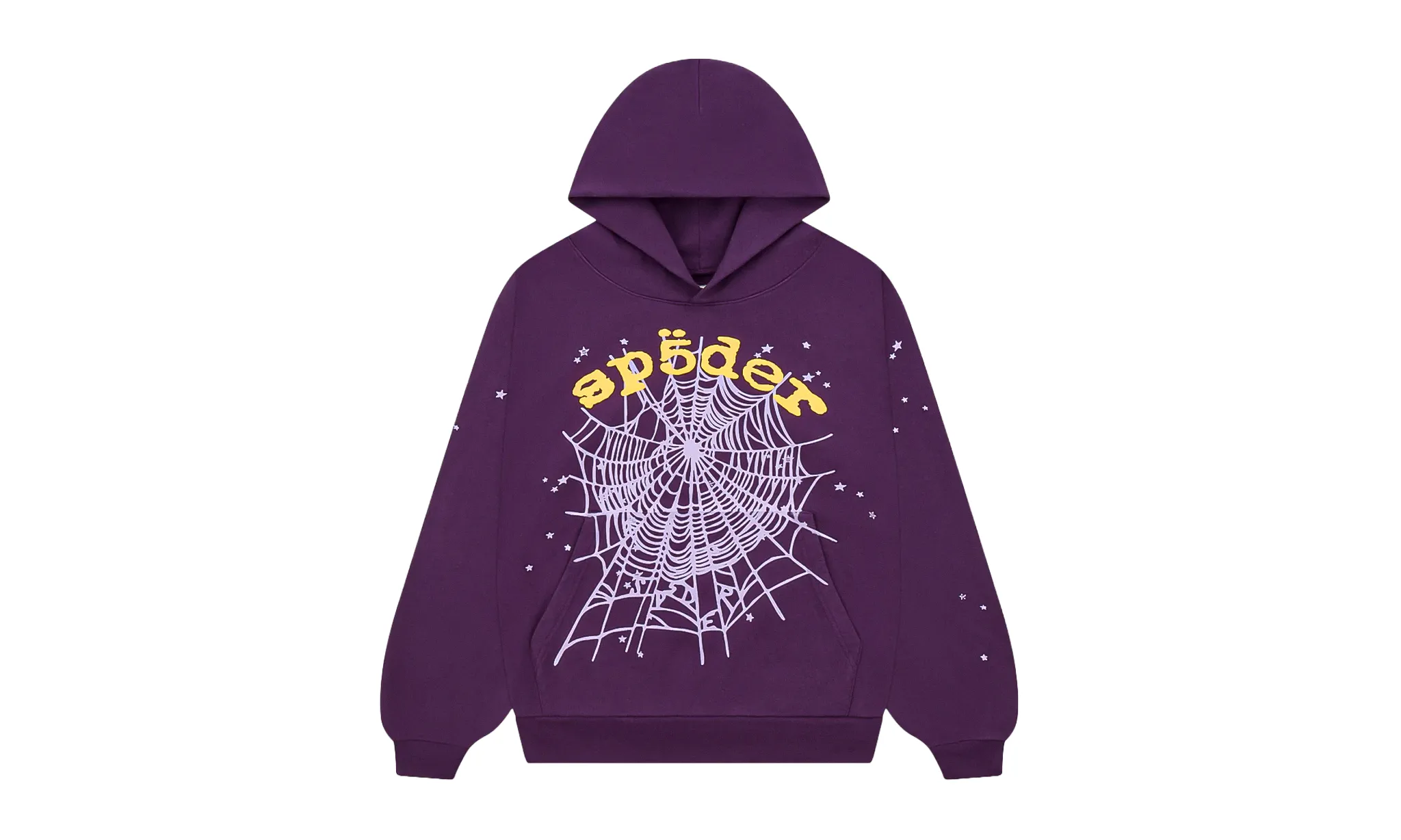Sp5der Star OG Web V2 Hoodie Purple