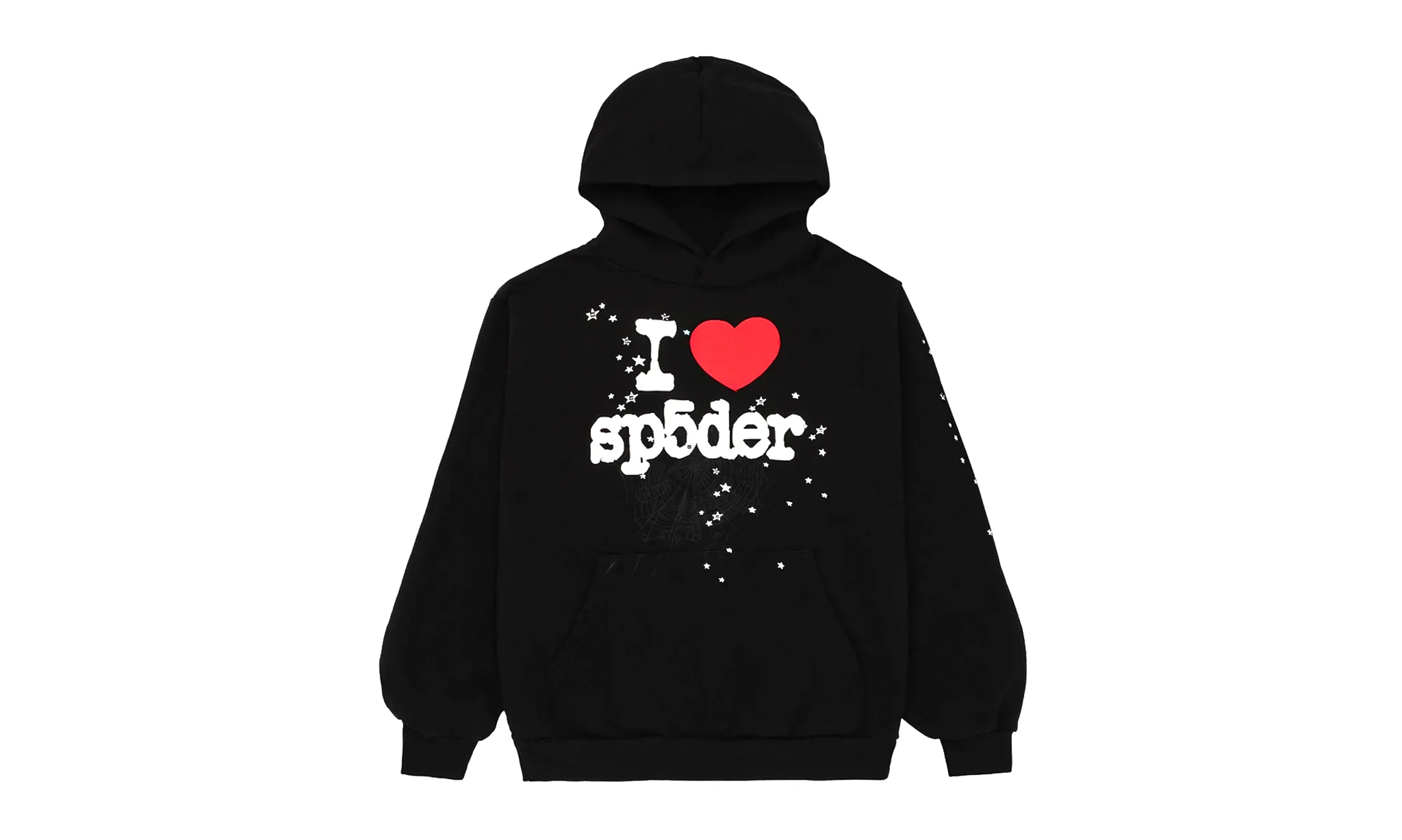 Sp5der I Heart SP5 Souvenir Hoodie Black