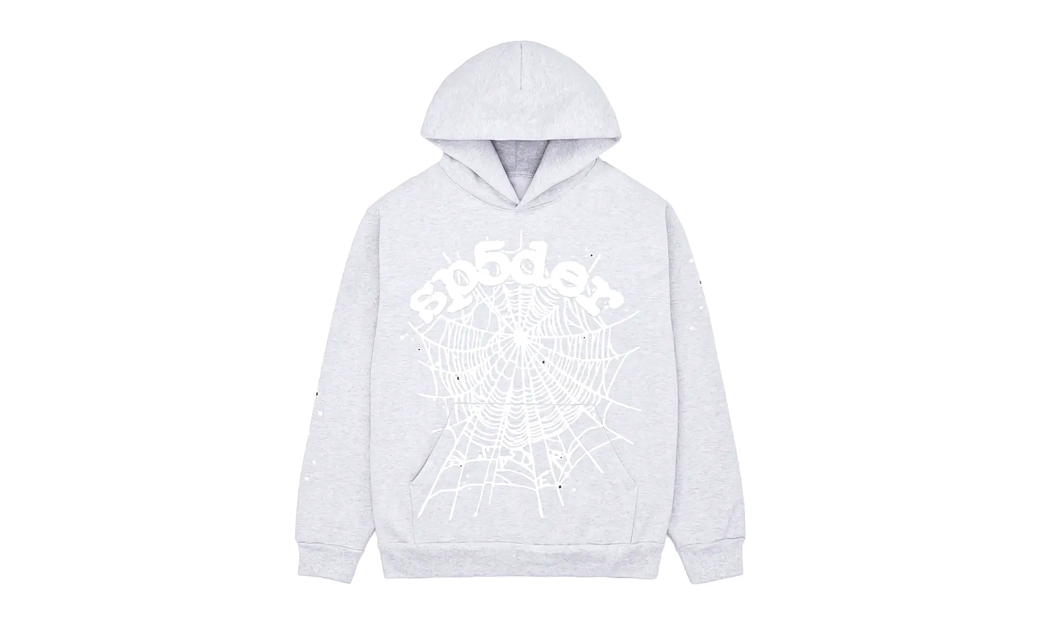 Sp5der OG Web Hoodie Heather Grey | OVERCEZ