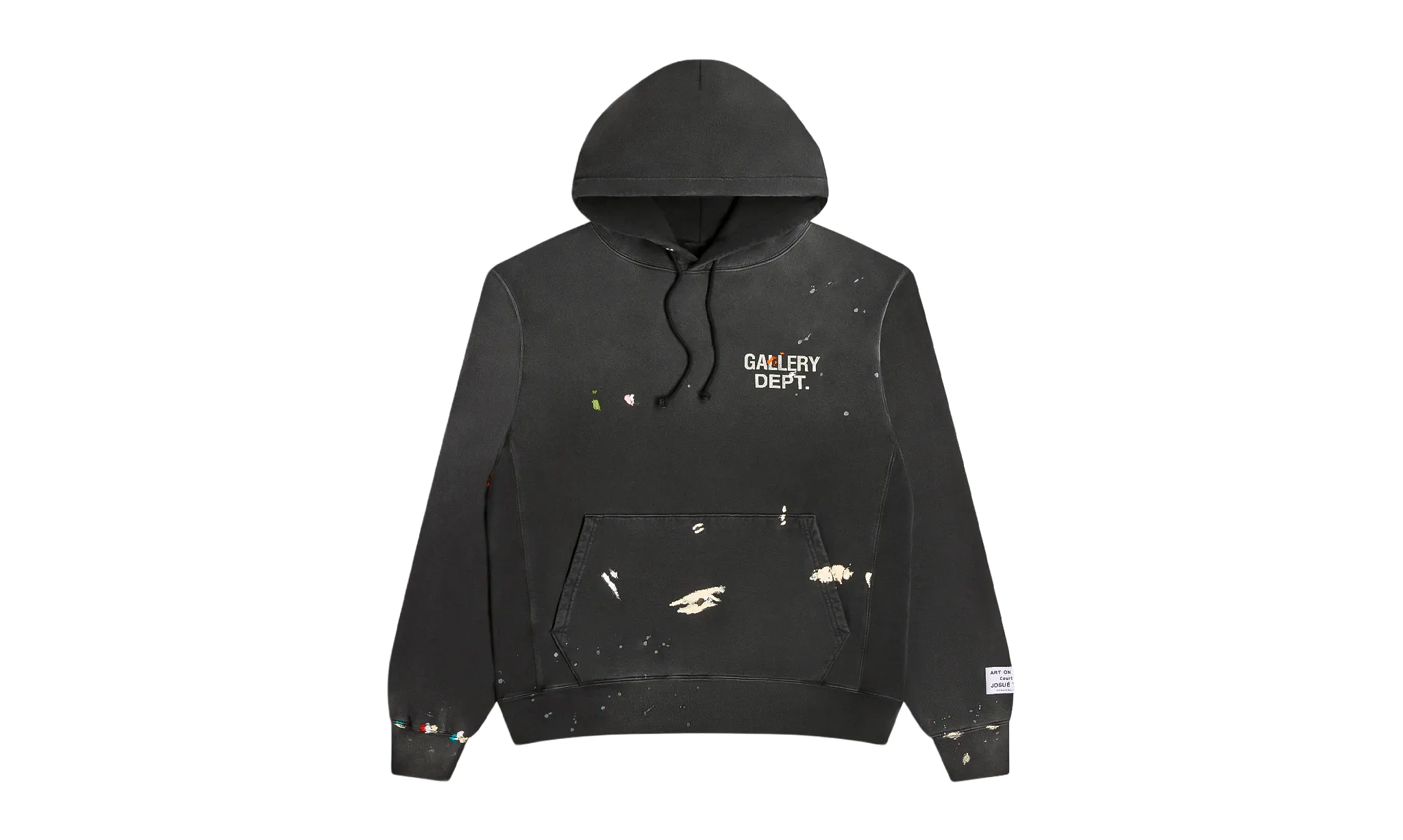 Gallery Dept. Paint Logo Hoodie Vintage Black