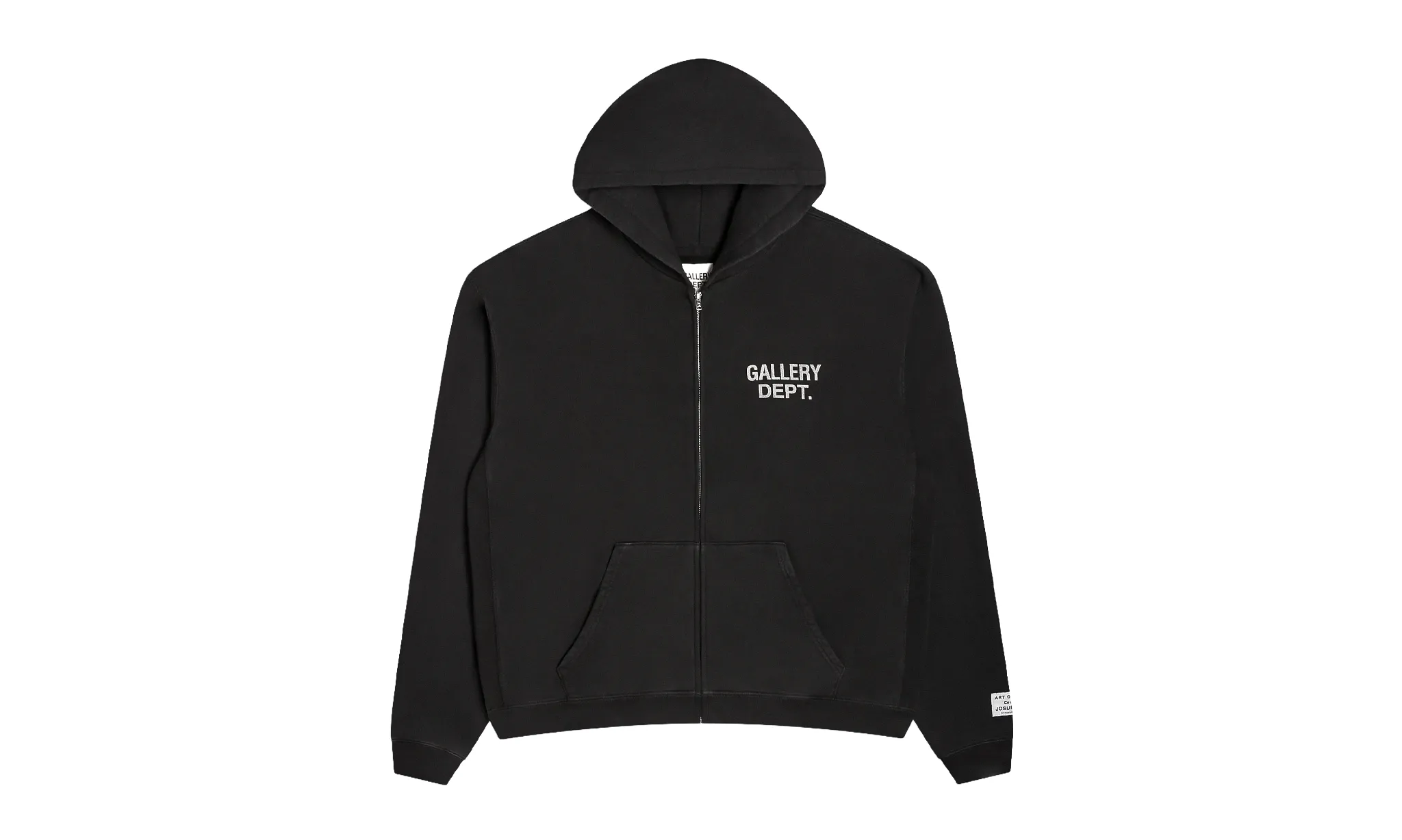 Gallery Dept. 90s Full Zip Hoodie Black | OVERCEZ